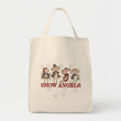 Tote Bag Anges de neige (Devant)