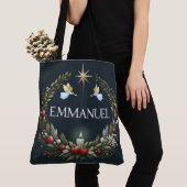 Tote Bag anges de Noël Emmanuel (De près)