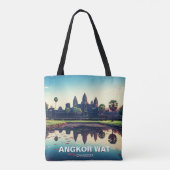 Tote Bag Angkor Wat Cambodia à Dawn (Dos)