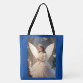 Tote Bag Angle de Noël victorien vintage (Devant)