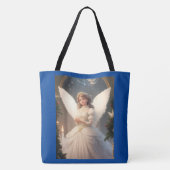 Tote Bag Angle de Noël victorien vintage (Dos)