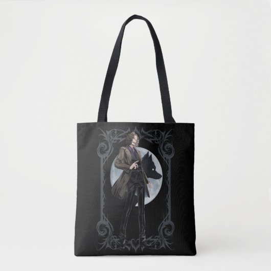 Tote Bag Animagus noir Anime Sirius (Devant)