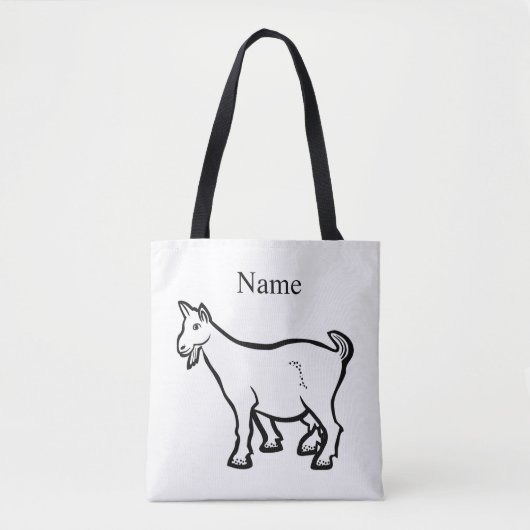 Tote Bag Animal de chèvre Thunder_Cove (Devant)