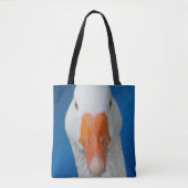 Tote Bag Animal de ferme à visage d'oie blanche (Devant)