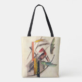 Tote Bag Animal de Franz Marc, Art de l'expressionnisme Vin (Dos)