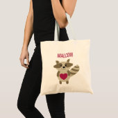Tote Bag Animal mignon de région boisée de raton laveur (Devant (produit))