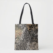 Tote Bag Animal print zebra modern Luxury (Devant)