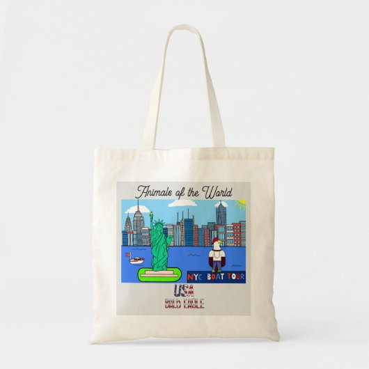 Tote Bag Animals of the World USA: Bald Eagle (Devant)