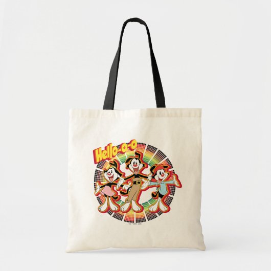 Tote Bag Animaniacs | Hello-o Retro Equalizer Graphic (Devant)