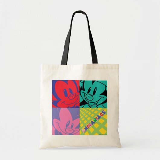 Tote Bag Animaniacs | Warner Siblings Pop Art Graphic (Devant)
