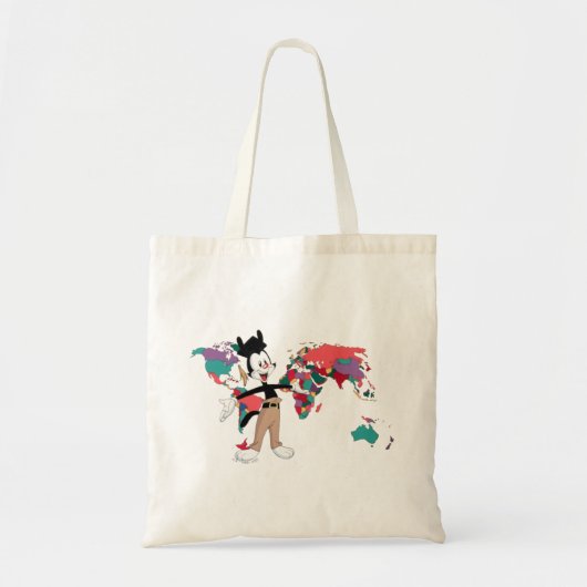 Tote Bag Animaniacs | Yakko's World Map Graphic (Devant)