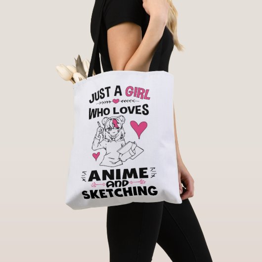 Tote Bag Animation et Sketching (De près)