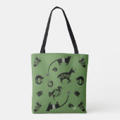 Tote Bag Animaux anciens : cerfs, abeilles, renards, etc. (Dos)