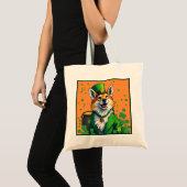 Tote Bag Animaux chanceux déguisés - Saint Patrick’s Day Fu (Devant (produit))