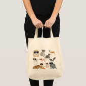 Tote Bag Animaux cool et amusants portant des lunettes de s (Devant (produit))