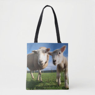 Tote Bag Animaux de bébés cutest Agneau nouveau-né & mama