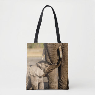 Tote Bag Animaux de bébés cutest   Baby Elephant & Mama