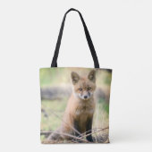 Tote Bag Animaux de bébés cutest | Baby Fox (Dos)