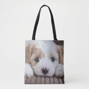 Tote Bag Animaux de bébés cutest Cavashon Puppy