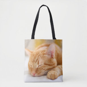 Tote Bag Animaux de bébés cutest   Chat de gingembre dorman