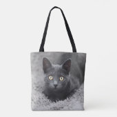 Tote Bag Animaux de bébés cutest | Chat gris (Dos)
