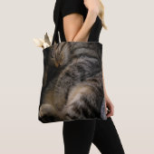 Tote Bag Animaux de bébés cutest | Chat Tabby Dormant (De près)