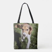 Tote Bag Animaux de bébés cutest | Chiot Beagle (Dos)