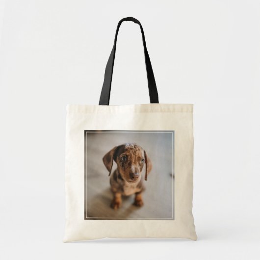 Tote Bag Animaux de bébés cutest | Chiot Brown (Devant)