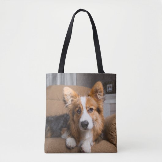 Tote Bag Animaux de bébés cutest | Coiffeuse à cheveux long (Devant)
