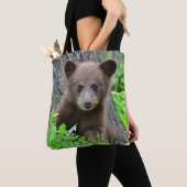 Tote Bag Animaux de bébés cutest | Cube d'ours Brown (De près)