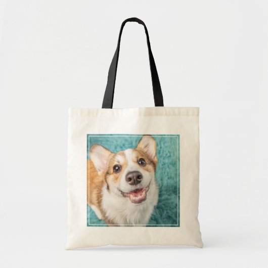 Tote Bag Animaux de bébés cutest | Cute Corgi Puppy Smile (Devant)