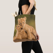 Tote Bag Animaux de bébés cutest | Deux Lions Cubs (De près)