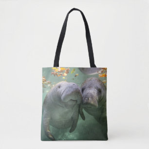 Tote Bag Animaux de bébés cutest Deux Manatees
