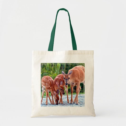 Tote Bag Animaux de bébés cutest | Fawn with Babies (Devant)