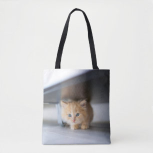 Tote Bag Animaux de bébés cutest Fluffy Orange Kitten