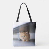 Tote Bag Animaux de bébés cutest | Fluffy Orange Kitten (Dos)