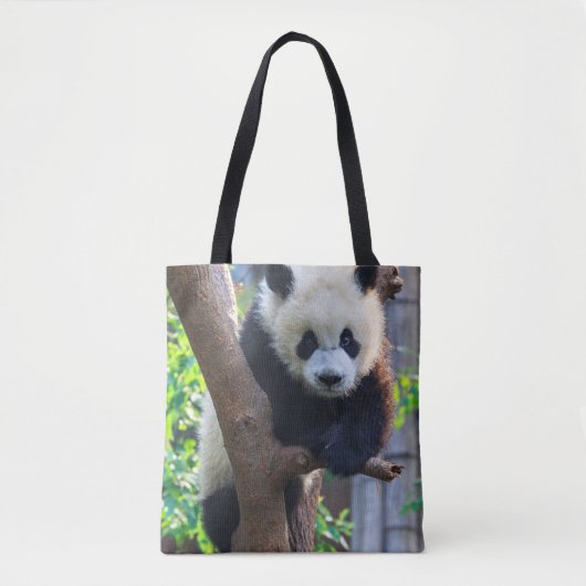 Tote Bag Animaux de bébés cutest | Géant Panda Cub (Devant)