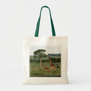 Tote Bag Animaux de bébés cutest   Giraffe Calf & Mama