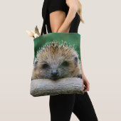 Tote Bag Animaux de bébés cutest | Hedgehog Smile (De près)