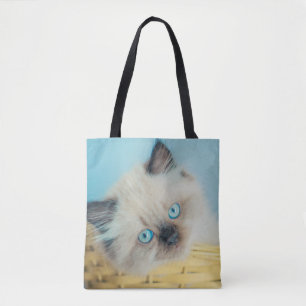 Tote Bag Animaux de bébés cutest Himalaya Seal Point Cat