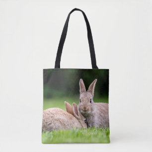 Tote Bag Animaux de bébés cutest   Lapins de lapin sauvage