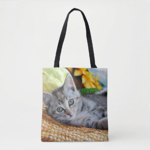 Tote Bag Animaux de bébés cutest Lounge Kitten