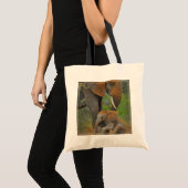 Tote Bag Animaux de bébés cutest | Mama Elephant & Baby (Devant (produit))