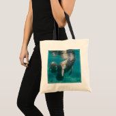Tote Bag Animaux de bébés cutest | Manat & bébé (Devant (produit))