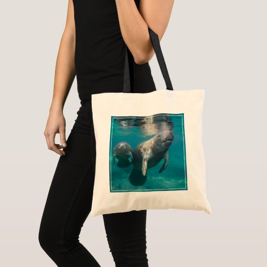 Tote Bag Animaux de bébés cutest | Manat & bébé (Devant (produit))