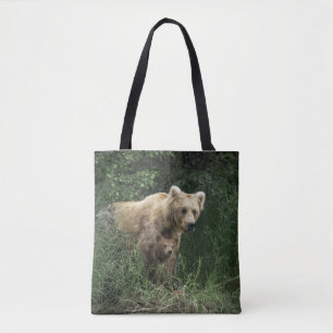 Tote Bag Animaux de bébés cutest Ours Mama Ours et ses pe