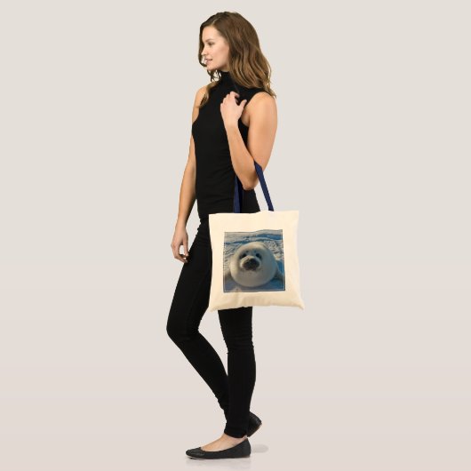 Tote Bag Animaux de bébés cutest | Phoque bébé (Devant (modèle))