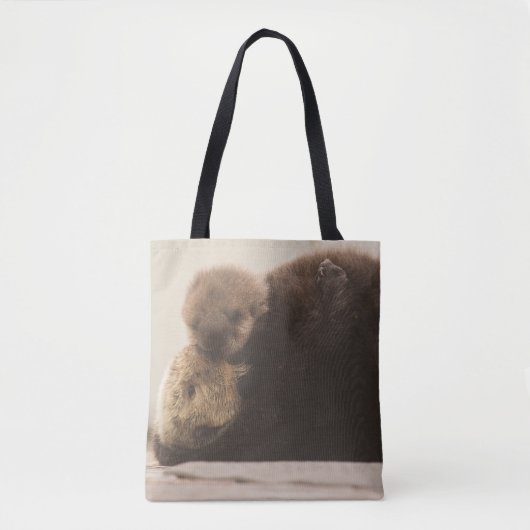 Tote Bag Animaux de bébés cutest | Pompe Otter nouveau-né (Devant)