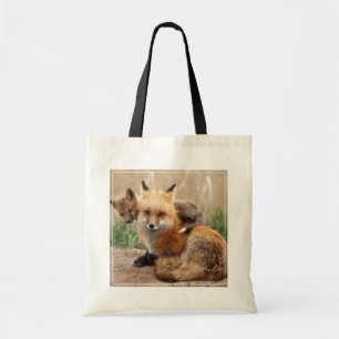 Tote Bag Animaux de bébés cutest   Renard rouge et bébé