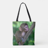 Tote Bag Animaux de bébés cutest | Singe bébé (Dos)